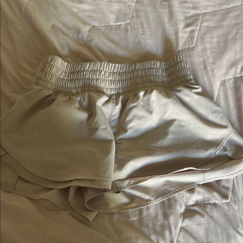 CALIA by Carrie Underwood Athletic Shorts in Tan with Breathable Fabric